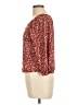 Self Esteem Burgundy Long Sleeve Blouse Size L - photo 5