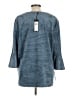BCBGMAXAZRIA Blue 3/4 Sleeve Blouse Size L - photo 2