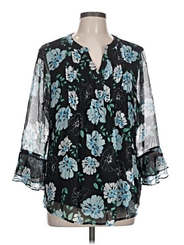 Charter Club 3/4 Sleeve Blouse (view 1)