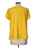 Assorted Brands 100% Rayon Yellow Short Sleeve Blouse Size L - photo 2