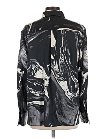 Lafayette 148 New York Long Sleeve Silk Top (view 2)