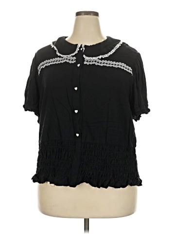 Thorn & Fable Short Sleeve Blouse (view 1)