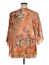 B.l.e.u. 100% Polyester Orange Short Sleeve Blouse Size 1X - photo 2