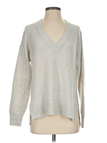 Madewell Bartlett V-Neck Pullover Sweater in Coziest Yarn (view 1)