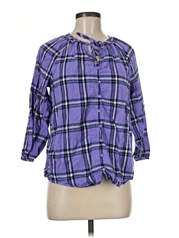 St. John's Bay 3/4 Sleeve Button-Down Shirt (view 1)