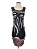 Monaco Animal Print Black Cocktail Dress Size M - photo 1