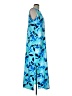 Coolibar 100% Polyester Tropical Blue Casual Dress Size L - photo 4