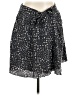 Dil 100% Silk Stars Black Silk Skirt Size 12 - photo 1