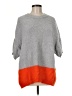 Lilla P Color Block Gray Pullover Sweater Size Med - Lg - photo 1