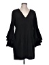 Milly Solid Black Casual Dress Size 12 - photo 1