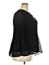 JM Collection 100% Polyester Black 3/4 Sleeve Blouse Size 2X - photo 4