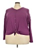 Style&Co Purple Long Sleeve Top Size XXL - photo 1