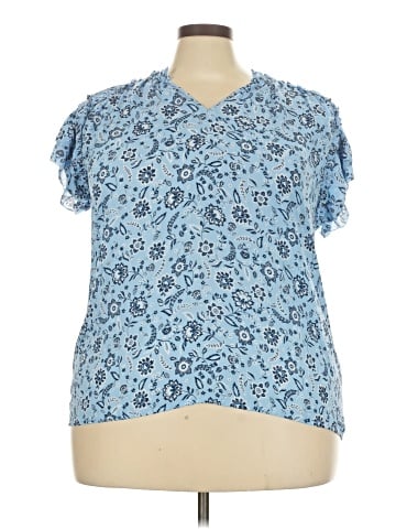 Ann Taylor Short Sleeve Blouse (view 1)