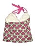 Lands' End Print Pink Swimsuit Top Size 12 - photo 2
