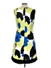 D.B.Y. Ltd Print Blue Casual Dress Size 12 - photo 2