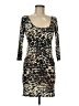 Bongo Animal Print Brown Cocktail Dress Size M - photo 1