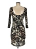 Bongo Animal Print Brown Cocktail Dress Size M - photo 2