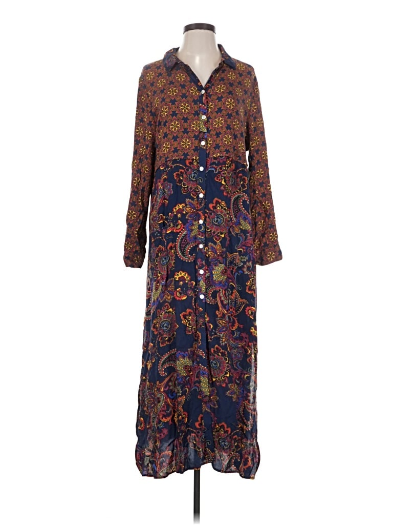 Fig And Flower Casual Dress In Brown