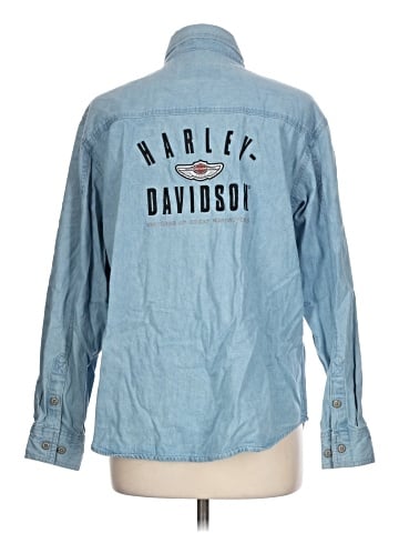 Harley Davidson Long Sleeve Button-Down Shirt (view 2)