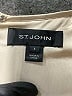 St. John Metallic Silver Short Sleeve Blouse Size S - photo 7