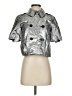 Gryphon New York 100% Polyester Metallic Silver Jacket Size S - photo 1