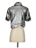 Gryphon New York 100% Polyester Metallic Silver Jacket Size S - photo 2