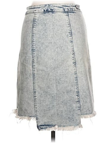 Black Label by C'est Toi Denim Skirt (view 2)
