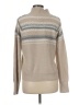 Jun & Ivy Chevron-herringbone Tan Pullover Sweater Size M - photo 2