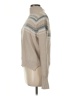 Jun & Ivy Chevron-herringbone Tan Pullover Sweater Size M - photo 5
