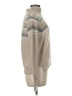 Jun & Ivy Chevron-herringbone Tan Pullover Sweater Size M - photo 4