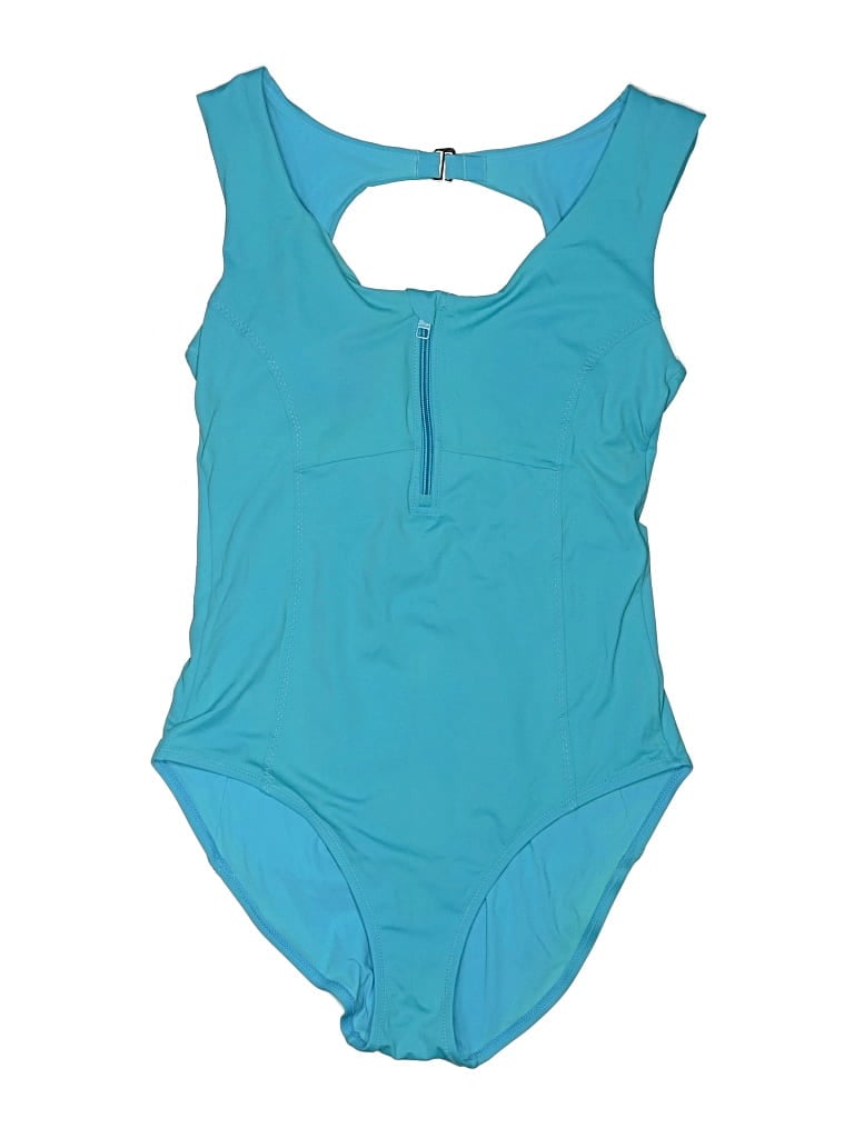 Pre-owned Athleta One Piece Swimsuit In Teal