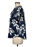 Maison d' Amelie Floral Blue Short Sleeve Blouse Size M - photo 5