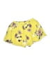 Newbury Kustom 100% Rayon Floral Yellow Shorts Size S - photo 2