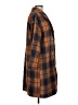Shein 100% Polyester Plaid Orange Coat Size L - photo 4