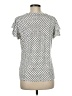 Adrianna Papell Polka Dots Silver Short Sleeve Top Size M - photo 2