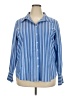 Fred David Stripes Blue Long Sleeve Button-Down Shirt Size 2X - photo 1