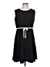 Harper Solid Black Casual Dress Size 10 - photo 1