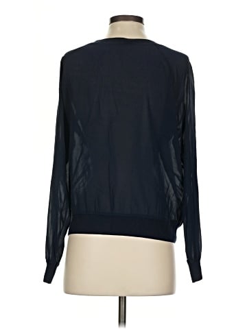 Vince. Long Sleeve Silk Top (view 2)