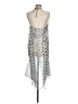 Subtle Luxury 100% Polyester Silver Swimsuit Cover Up One size - photo 2