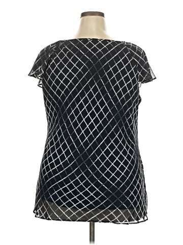 Roz & Ali Short Sleeve Blouse (view 2)
