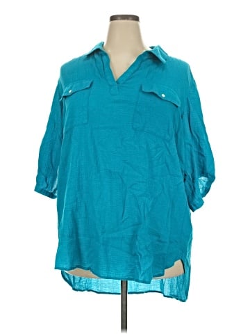 Westbound 3/4 Sleeve Button-Down Shirt (view 1)