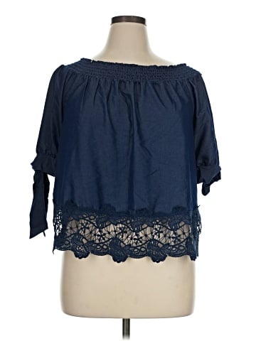 Unique Spectrum 3/4 Sleeve Blouse (view 1)