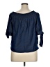 Unique Spectrum Blue 3/4 Sleeve Blouse Size XL - photo 2