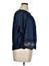 Unique Spectrum Blue 3/4 Sleeve Blouse Size XL - photo 4