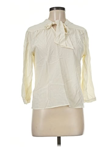 Amour Vert 3/4 Sleeve Silk Top (view 1)