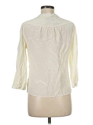 Amour Vert 3/4 Sleeve Silk Top (view 2)