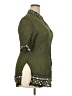 Gottex 100% Rayon Green Short Sleeve Blouse Size XXL - photo 4