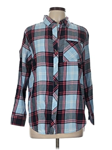 Faded Glory Long Sleeve Button-Down Shirt (view 1)