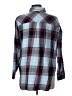 Faded Glory 100% Cotton Plaid Blue Long Sleeve Button-Down Shirt Size L - photo 2