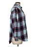 Faded Glory 100% Cotton Plaid Blue Long Sleeve Button-Down Shirt Size L - photo 4